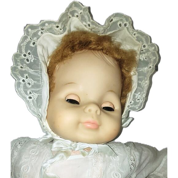 22" 1965 Vintage Vogue "Baby Dear" Baby Doll With Red Hair & Green Sleep Eyes - Picture 6 of 16